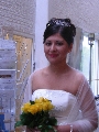 Mev looking princess-like in her wedding getup