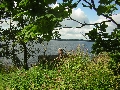 Tampere - looking out over the lake from the art gallery in the theme park